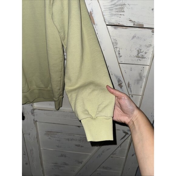 Talentless Crewneck Light Pale Green Thick Sweater Mens Size Small Sweatshirt - Picture 4 of 9